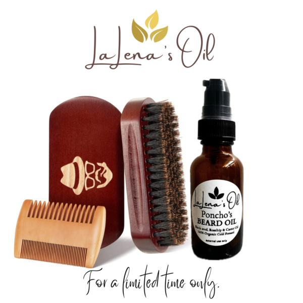 Poncho's Beard Oil and Combs